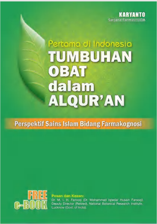 Tumbuhan Obat dalam Al Quran Perspektif Sains Islam Bidang Farmakognosi